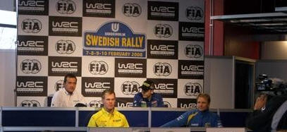 Petter Solberg, rueda de prensa en Suecia