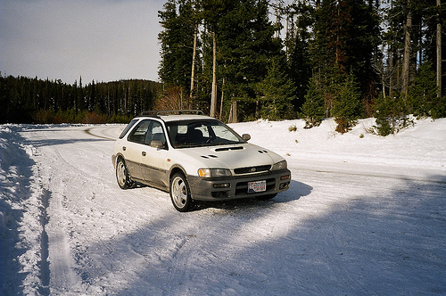 Impreza en la nieve