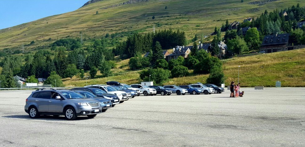 Grupo de Subarus en Trobada Vacacional