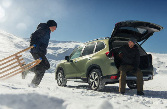 Subaru Forester ecoHybrid en nieve 